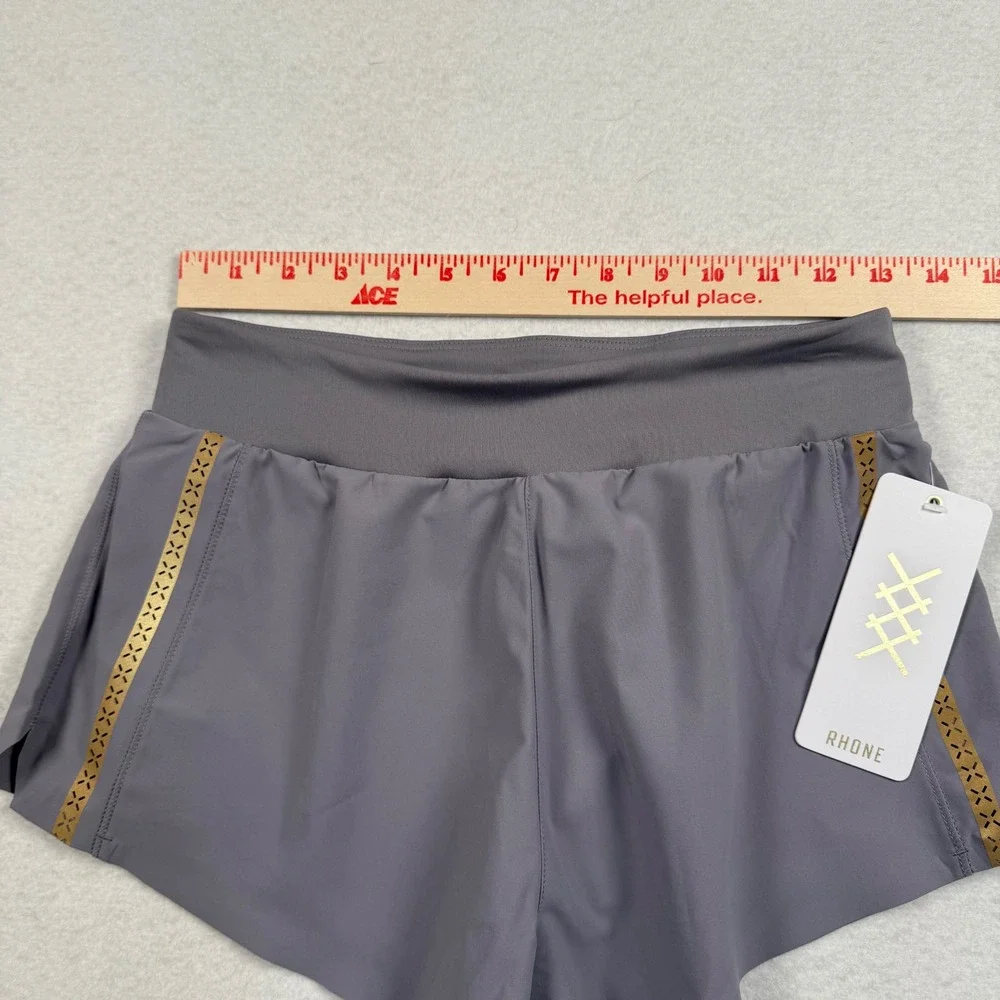 Rhone Breakaway Running Shorts Womens XS Gray‎ Lined Athletic Activewear New